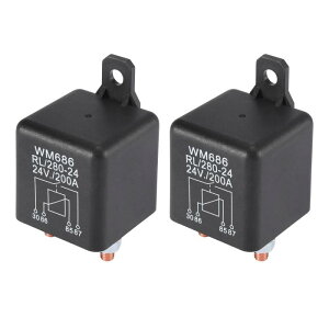 X AUTOHAUX �����[ �����[�\�P�b�g �ԗp�����[ WM686 4�^�[�~�i�� 200A DC24V �����ԗp �[�d�����[�X�C�b�`�d�� ���j�o�[�T�� 2����