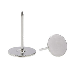 uxcell ���������l�C���^�b�N 16 mmx25 mm �t���b�g�w�b�h�Ƌ�l�C�� �Ƌ�\�t�@�w�b�h�{�[�h�p �V���o�[�g�[�� 60����