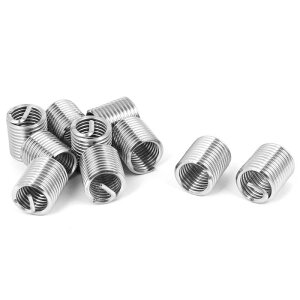uxcell ���C���[�X���b�h�C���T�[�g V�R�C�� ������ M10 x 1.5mm x 2D 10���� �X�e�����X�X�`�[��