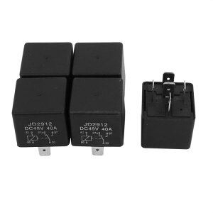 uxcell �����[ �����[�\�P�b�g �ԗp�����[ JD2912 SPDT 5�� 40A DC48V �����ԗp �v���X�`�b�N ���� 5����