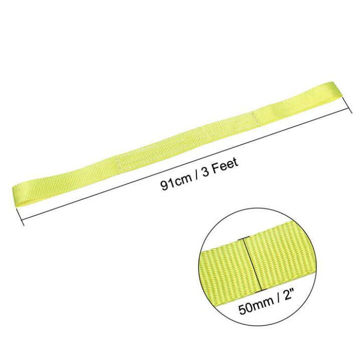 楽天市場 Uxcell リフト吊り紐 全長91cm 4400ポンドリフト吊り紐牽引ロープ 合成ポリエステル製 1個入り Uxcell Japan