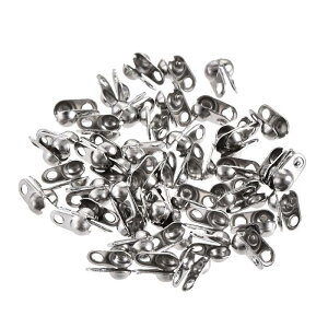 uxcell �{�[���`�F�[���R�l�N�^ �{�[���`�F�[���N���X�v ���������N 2.4mm 6.5mmx4.5mm �{�[���`�b�v�N�����V�F���X�^�C�� �X�e�����X�|�ڑ� 50����