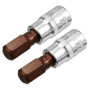 uxcell �Z�p�r�b�g�\�P�b�g S2�X�`�[���r�b�g CR-V�\�P�b�g ���Ƃ̂� 6.5 mm�h���C�u x H8(8 mm) 38 mm���� 2��