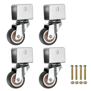 PATIKIL 1.25�C���` �L���X�^�[ �ԗ� 4�� �X�C�x�� �L���X�^�[ 0.7�C���` U�T�|�[�g �J���� �ω׏d 55�|���h �Ƌ� �������`�F�A �J�[�g �˒I�p ���F