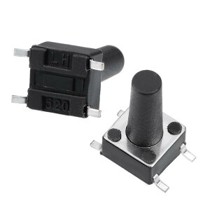 uxcell SPST}CN^NgXCb` 4s vbV{^ ^pl PCB Surface Mounted Devices SMT}Eg 6x6x12mm 55