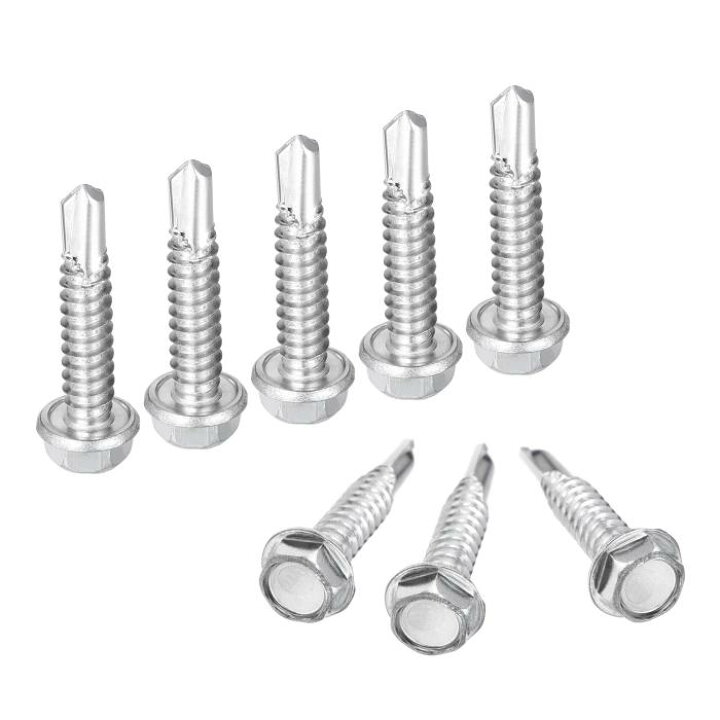 楽天市場 Uxcell 六角ワッシャーセルフドリルねじ 炭素鋼 六角フランジ 板金タッピングネジ 1 4 X 32 Mm 100個 Uxcell Japan
