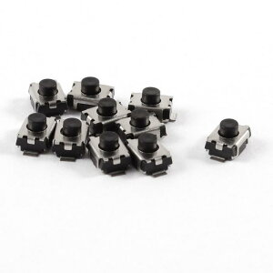 uxcell �^�N�g�X�C�b�` �u�� ���E���h �v�b�V���{�^�� 3x4x2.5mm PCB Surface Mounted Devices SMT 10����