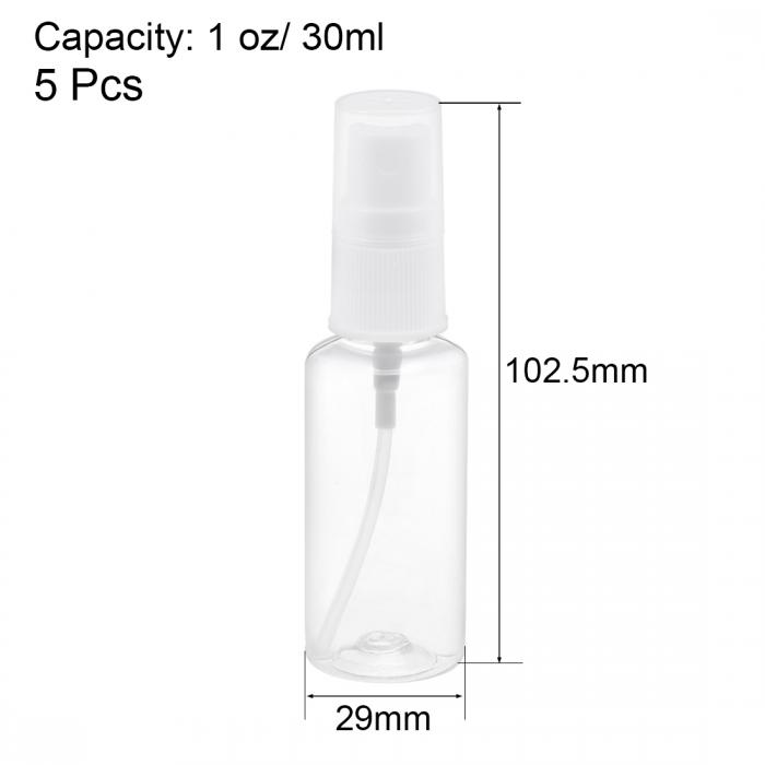 uxcell ファインミストスプレーボトル 1オンス 30 ml 3個入り バルクミニスプレーボトル 未使用品 プラスチックボトル 噴霧器ポンプ