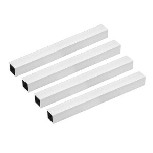 uxcell 6063�A���~�j�E���p�� 20mmx20mmx1.5mm �ǌ��� 200mm���� �V�[�����X�X�g���[�g�p�C�v�`���[�u 4��