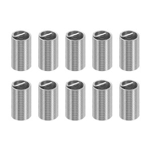 PATIKIL ���C���[�C���T�[�g 3/8-24 UNF 3D 28.5mm 10�Z�b�g 304�X�e�����X�|�� �����R�C�����C���[ �l�W�p�X���[�u �@�B�ݔ��E�����ԏC���p