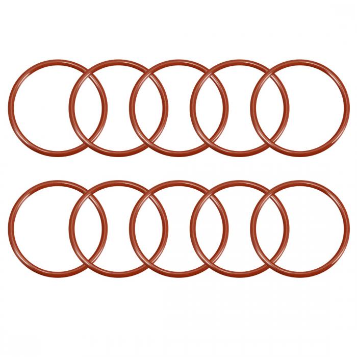 X AUTOHAUX 10pcs White Silicone Rubber O-Ring VMQ Seal Gasket Washer Universal for Car 65mm x 3.1mm 
