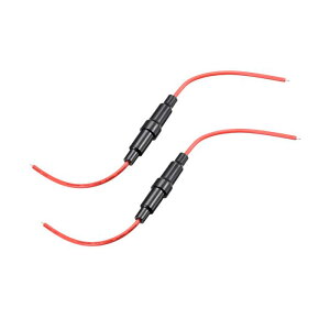 uxcell �q���[�Y�z���_�[ �C�����C���X�N�����[�^�C�v �q���[�Y�z���_�[ 18 AWG 6mm x 30 mm 2����