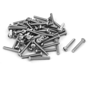 uxcell �g���X�l�W �Z�p�l�W �{���g �g���X�� 304�X�e�����X�� M3x20mm 60�{��
