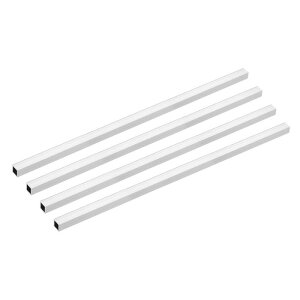 uxcell 6063�A���~�j�E���p�� 10mmx10mmx1 mm �ǌ��� 300mm���� �V�[�����X�X�g���[�g�p�C�v�`���[�u 4��