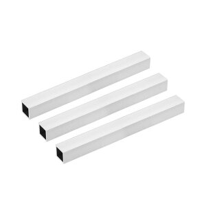uxcell 6063�A���~�j�E���p�� 20mmx20mmx1.2mm �ǌ��� 200mm���� �V�[�����X�X�g���[�g�p�C�v�`���[�u 3��