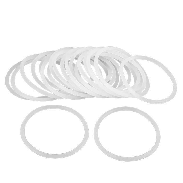 X AUTOHAUX 20pcs White Silicone Rubber O-Ring Seal Gasket for Car 38mm x 3.1mm 