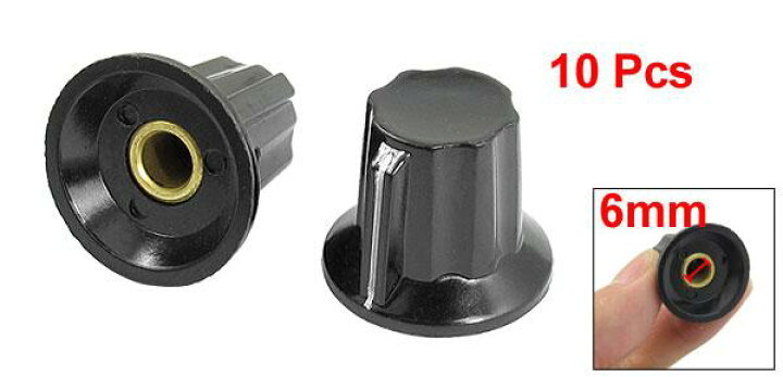 uxcell コントロールポット ポテンショメータノブ キャップ 10個入り 16mmトップ 6mmシャフト挿入直径 | uxcell japan 10個 K16-1 ポテンショメーター ベークライトノブ ポテンショメーター キャップ ノブ キャップ ポテンショメーター ハンドル