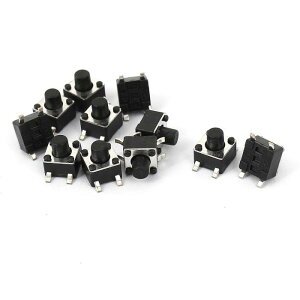 uxcell �^�N�g�X�C�b�` �G�o�v�b�V���{�^���X�C�b�` Surface Mounted Devices SMT���[�����^�� 10��