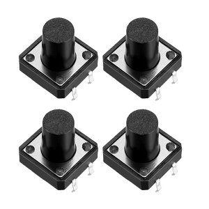 uxcell {^XCb` ^NgXCb` 12x12x12mm DC12V 50mA 4s 100