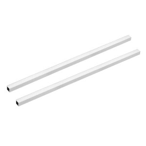 uxcell 6063�A���~�j�E���p�� 10mmx10mmx1 mm �ǌ��� 300mm���� �V�[�����X�X�g���[�g�p�C�v�`���[�u 2��