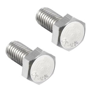 uxcell M8 Left Hand Hex Head Bolt M8-1.25 x 16mm UNC A2-70(304) Stainless Steel Reverse Threaded Hex Tap Screw Bolts 2pcs
