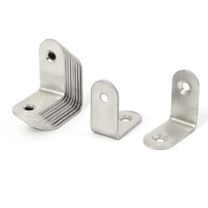 uxcell �A���O���u���P�b�g 90�x�u���P�b�g �Ƌ�t�@�X�i�[�T�|�[�g 2�z�[���f�U�C�� 30mmx30mmx2mm 10����