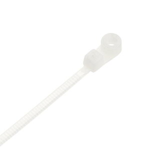 uxcell �P�[�u���W�b�v�^�C �}�E���g�w�b�h �i�C�������C���[�X�g���b�v 255 mm�l�W�� �z���C�g 80��