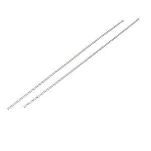 uxcell ���k�o�l 304�X�e�����X�� �T�C�Y0.5mmx3 mmx305mm �V���o�[�g�[�� 2��