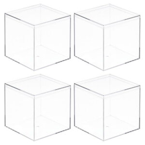 uxcell ANfBXvCP[X ̌`NA{bNX ubNx[X̃XNGAL[u [{bNX hoL[uNCubN 9.5x9.5x9.5cm 4
