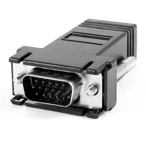 uxcell RJ45�A�_�v�^VGA �u���b�N�R���s���[�^��VGA �W���b�N�A�_�v�^�R�l�N�^F 15�s��