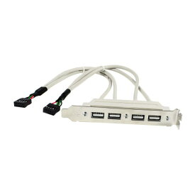 uxcell PCI バックプレート 4ポート USB 2.0 Aメスーマザーボード 9ピン ヘッダーアダプタケーブル