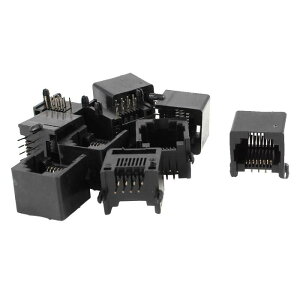 uxcell RJ45 PCB�W���b�N�R�l�N�^ 10�� RJ45 8P8C PCB �W���b�N���W�����[�}�E���g�l�b�g���[�N�C�[�T�l�b�g�R�l�N�^