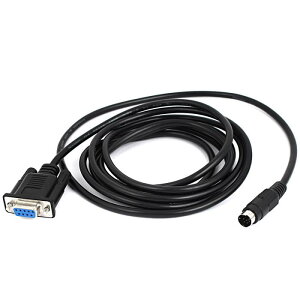 uxcell DB9 9 �s�����X - �~�j Din 8 �s���I�X�R���o�[�^ PLC �P�[�u���R�[�h 2.4m