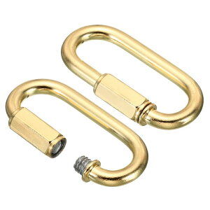 PATIKIL 5mm �� �`�F�[�� ���������N 2�Z�b�g �X�N�����[ ���b�N�� �`�F�[�� �R�l�N�^�[ �I�[�o�� �X�i�b�v �����O �t�b�N �N���b�v �V�����f���A �o�b�N�p�b�N �e���g�p 88lbs �^�J�g�[��
