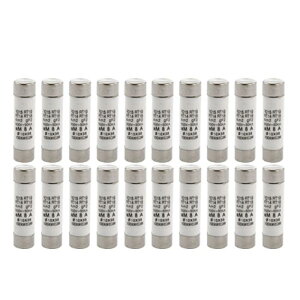 uxcell �Z���~�b�N�q���[�Y ���^���� �g���b�NATV�R���v���b�T�[ ����/�x���u���[��p���Ԓx���q���[�Y 10x 38mm AC 500V 8A �~���`�̃q���[�Y�����N 20����