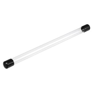 uxcell �N���A�X�g���[�W�`���[�u ������ �v���X�`�b�N ���E���h�`���[�u �L���b�v�t�����W�b�h�{�g���e�� 400 mm �ۊǃA�C�e���p