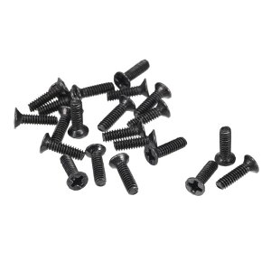 uxcell �t���b�g�w�b�h�l�W M2 x 7mm �v���X�l�W�t�@�X�i�[ �u���b�N ���b�v�g�b�v PC TV �t�@�� �I�[�f�B�I �X�C�b�`�p 500����