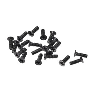 uxcell �v���X�l�W �t�@�X�i�[ ���b�v�g�b�v PC TV �t�@�� �I�[�f�B�I�X�C�b�`�p M2.5 x 8 mm �u���b�N 500��