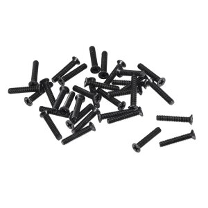 uxcell �t���b�g�w�b�h�l�W �v���X�˂��t�@�X�i�[ M2.5 x 14mm �u���b�N ���b�v�g�b�v PC TV �t�@�� �I�[�f�B�I �X�C�b�`�p 350����