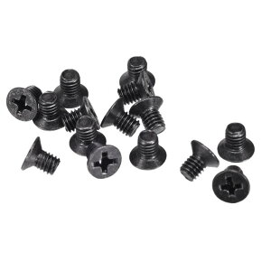 uxcell �v���X�l�W�t�@�X�i�[ ���b�v�g�b�vPC TV�t�@���I�[�f�B�I�X�C�b�`�p M4x6 mm �u���b�N 50����