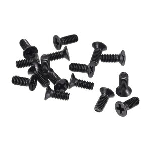 uxcell �v���X�l�W�t�@�X�i�[ ���b�v�g�b�vPC TV�t�@���I�[�f�B�I�X�C�b�`�p M4x10 mm �u���b�N 200����