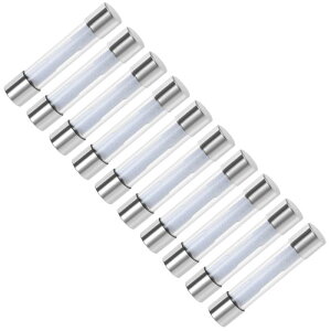 uxcell �����p�q���[�Y 30A DC 32V �X�e���I�����A���[���A���v�p �K���X 6x32 mm 10��