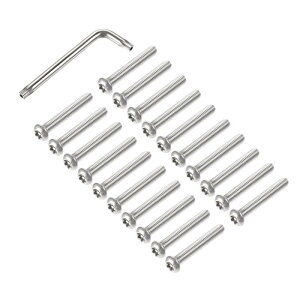 uxcell gNXZLeBlW M6x40mm x̂Ȃד˂ T30 L^`t 304XeX| t@Xi[{g 20