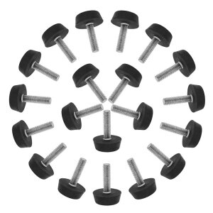 uxcell ���x�����O�t�b�g M6 x 22 x 22mm �Ƌ� ���� ���x�����O�t�B�[�g �X�N���b�`�h�~ ���߉\ ���x���[ �t���A�v���e�N�^�[ �e�[�u�����b�O �f�X�N���b�O 20�p�b�N
