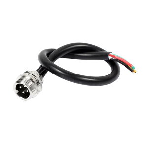 uxcell �q��R�l�N�^�d�C�P�[�u�� �I�X �o�b�g�W���C���g�^�C�v 4�s�� 20cm GX12 �u���b�N