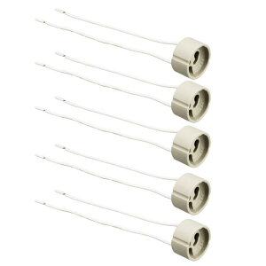 uxcell �����v�z���_�[ GU10 �z���C�g 250V 2A ��d���Ɩ� ���C���[����15cm 5����