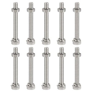 uxcell Zp{g ibg Zp˂ tbg&bNbV[Lbg 304XeX| SZp{gXbh M6 x 60 mm 10Zbg