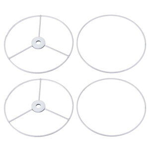 uxcell �����v�V�F�[�h�����O 150mm���a �����v�V�F�[�h�T�|�[�g �����v�V�F�[�h�z���_�[ �����v�n�[�v�ڑ��p �Ă��t���R�[�e�B���O �A�C���� 2�Z�b�g