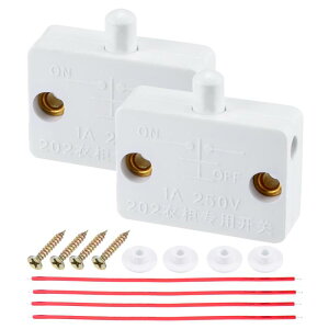 uxcell LrlbgvXCb` AC 250V 1A HIN[[bgƒpƋp C[t m[}N[YhA[h[u^b` zCg 2Zbg