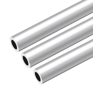 uxcell 6063�A���~�j�E���ۊ� 300mm���� �O�a16mm 5-15mm���a �V�[�����X�A���~�j�E���X�g���[�g�`���[�u 10mm ID x 16mm OD�A3��